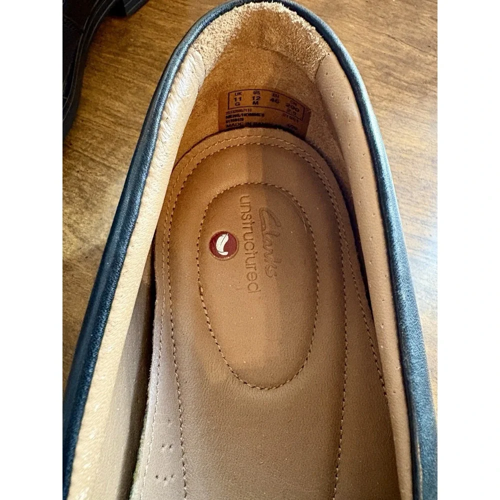Clarks Men's Tilden Dark Tan Free Leather Loafers Size 11M New Without Box - Picture 5 of 6
